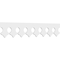 Ekena Millwork Columbia Architectural Grade PVC Running Trim, 8"H x 5/8"P x 48"L RUNP08X0625X48CLM - alternate 1